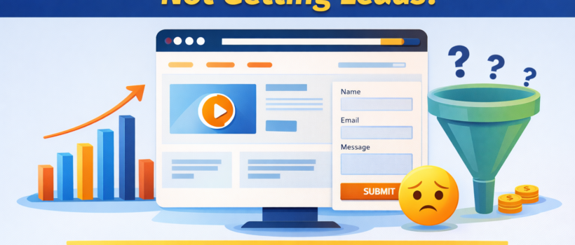 why website not getting leads