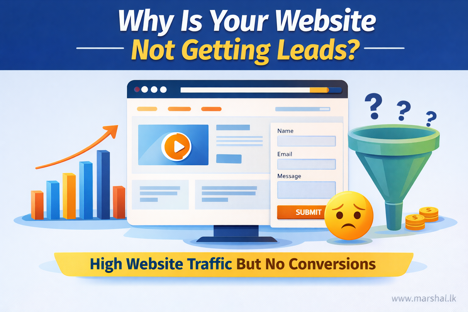 why website not getting leads